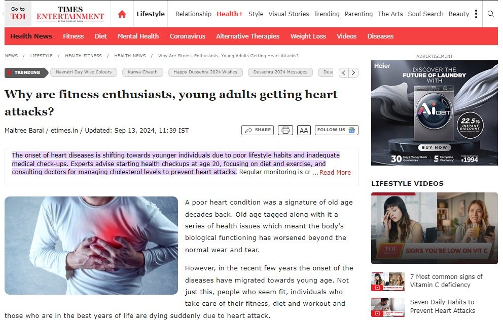 Heart Attack in Young Adults
