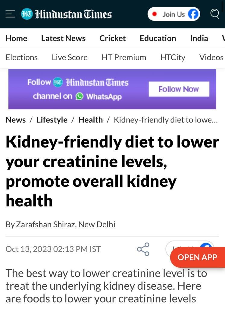 Kidney-friendly diet to lower your creatinine levels, promote overall kidney health