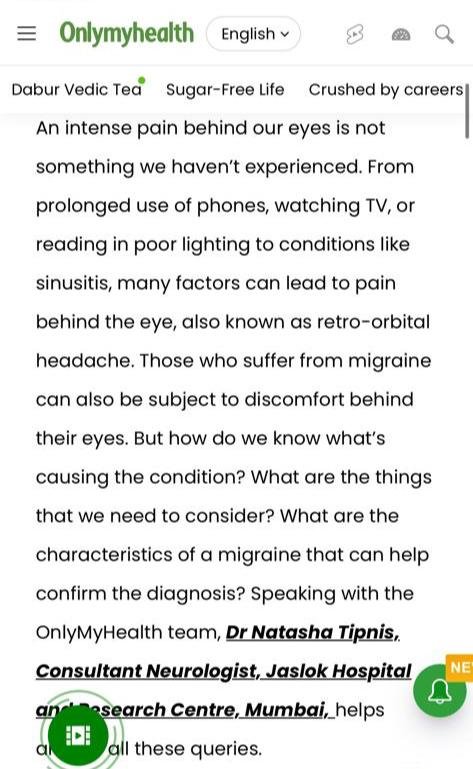 Common Causes Of Pain Behind Your Eyes: How To Tell If It Is A Migraine
