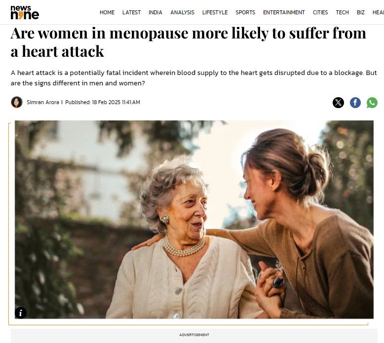 Are women in menopause more likely to suffer from a heart attack | Dr. Saurabh Deshpande, Cardiologist