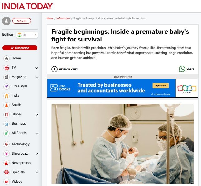 Fragile beginnings: Inside a premature baby's fight for survival