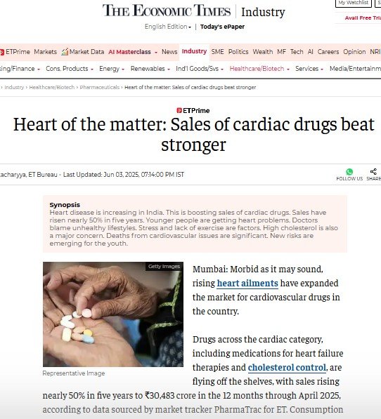 Heart of the matter: Sales of cardiac drugs beat stronger