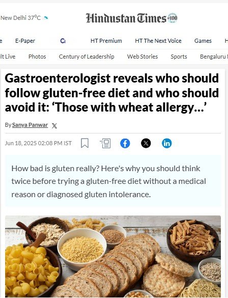 Gastroenterologist reveals who should follow gluten-free diet and who should avoid it