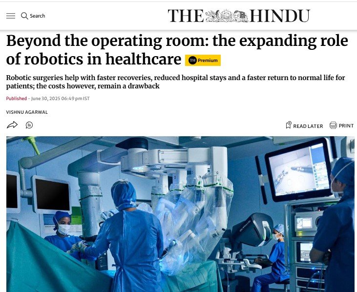 Beyond the operating room: the expanding role of robotics in healthcare. - Dr. Vishnu Agarwal Consultant, Surgical Oncology at Jaslok Hospital & Research Centre